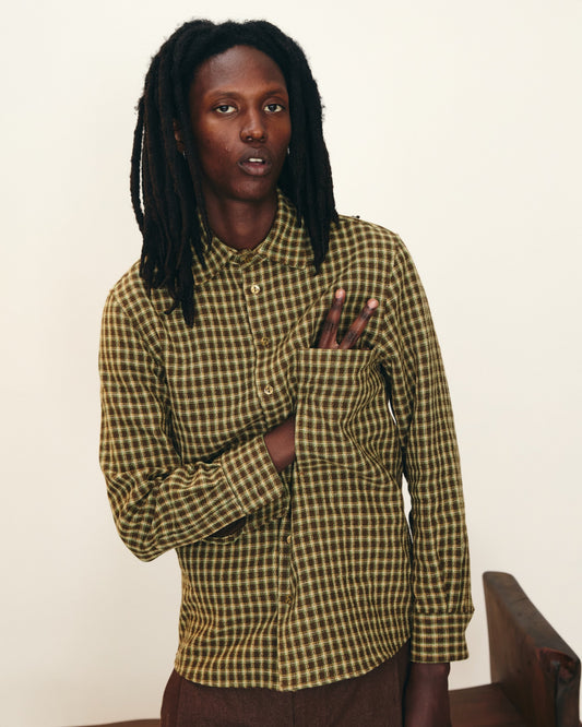 Long Sleeve Planner Shirt – Brown Plaid