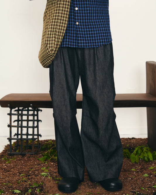 Volume Trouser – Black Denim
