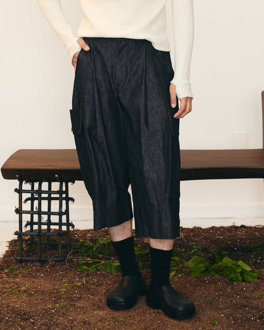 Long Shorts – Black Denim